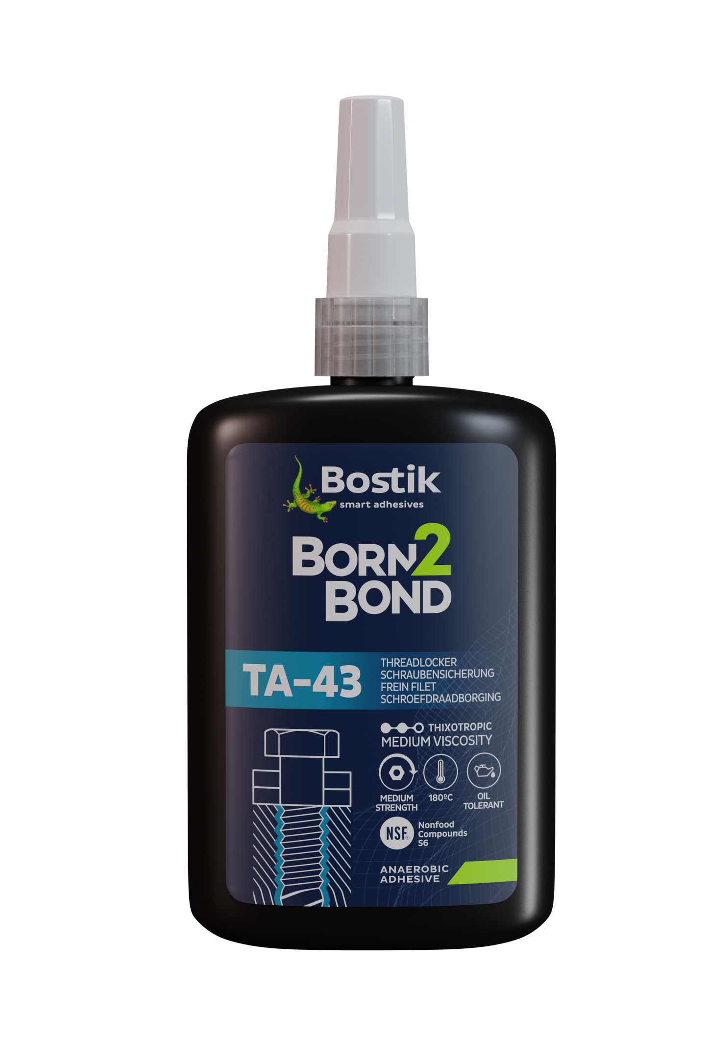 Born2Bond THREADLOCKING TA43 BLEU 250g