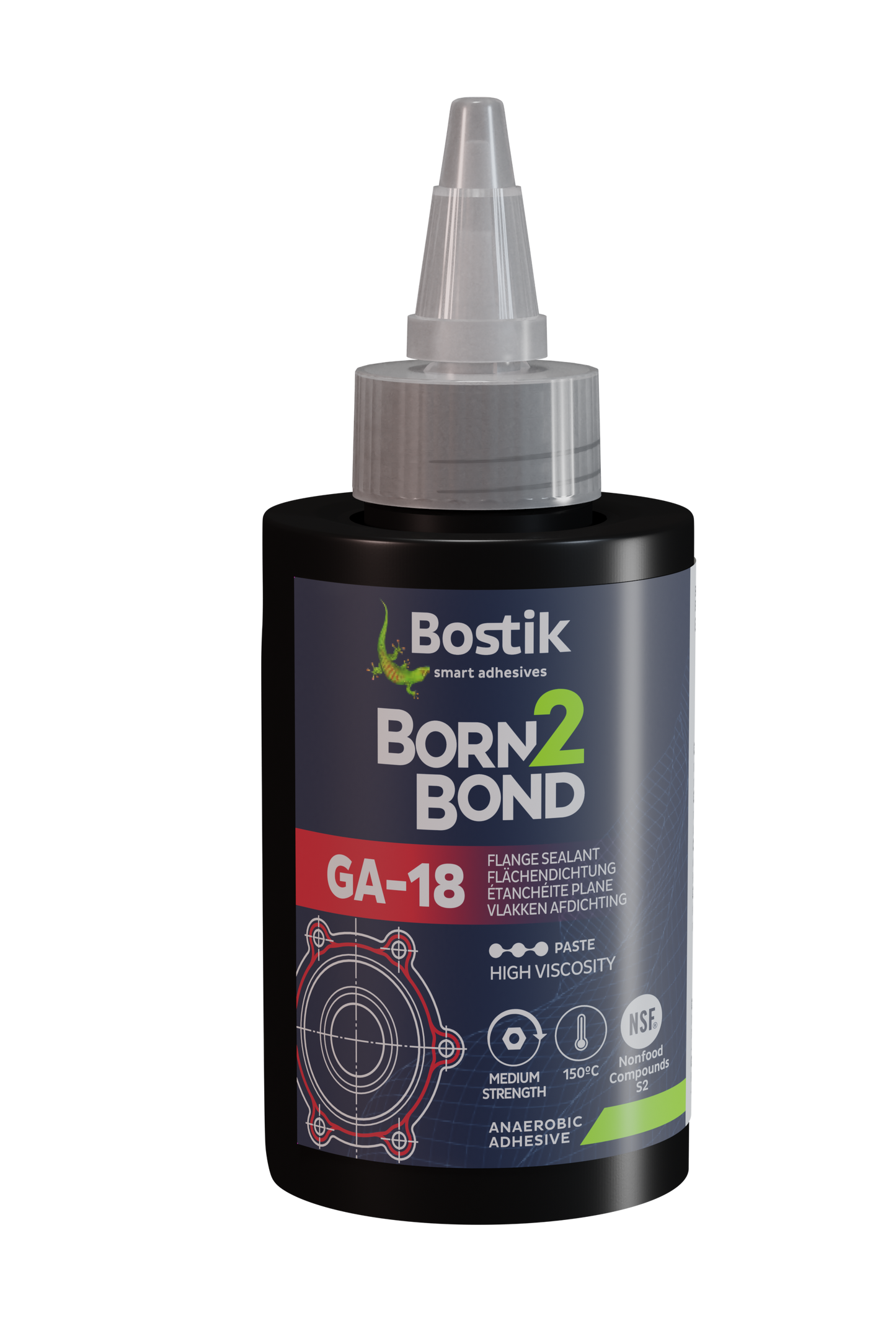 Colle Born2Bond GASKETING GA 18 ROUGE 250g