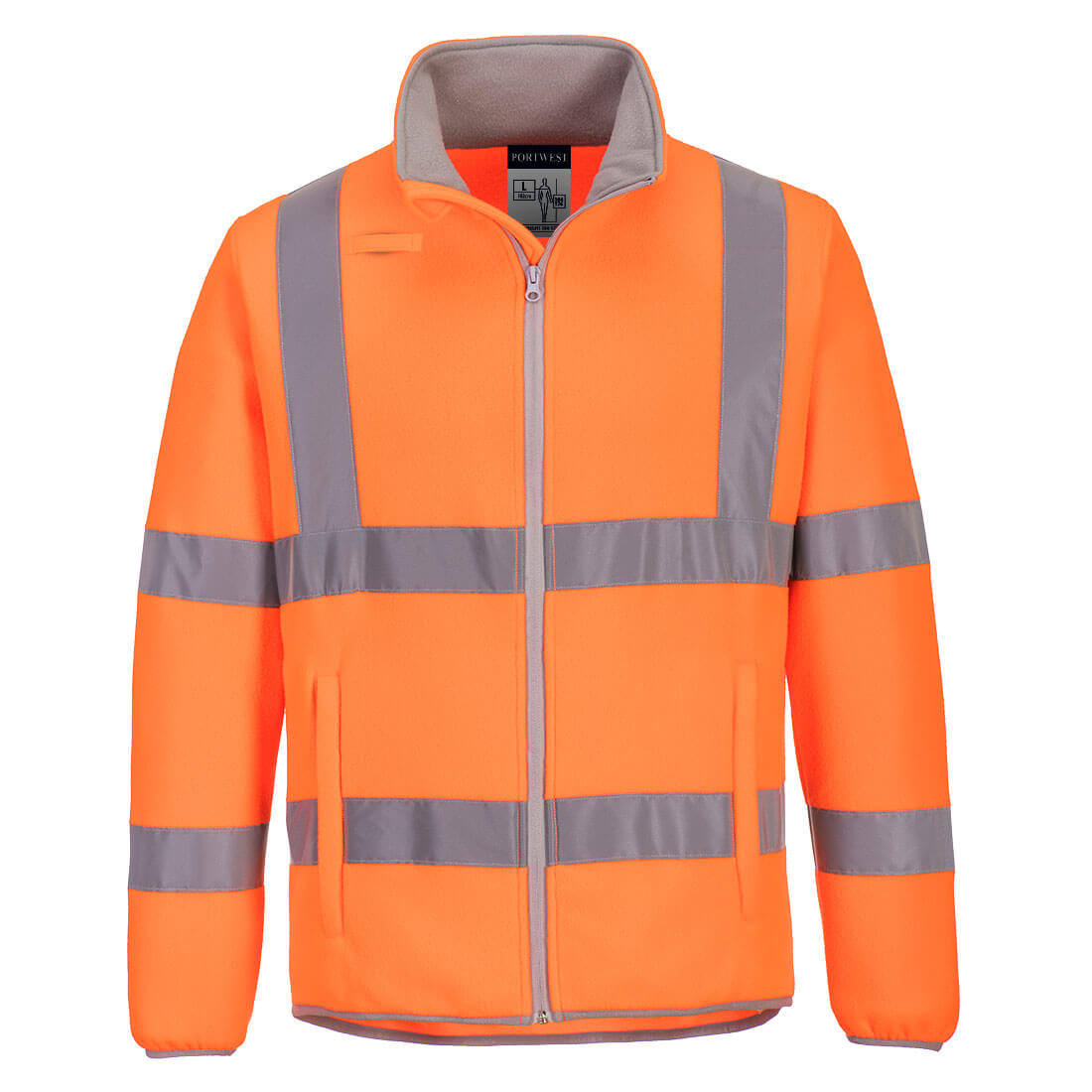 Veste Polaire Technique Portwest KX3 Pour Homme - Gris Chiné, Taille XXL