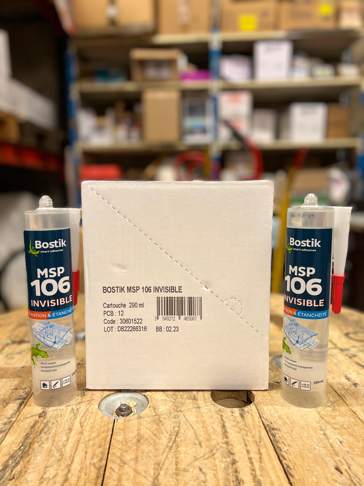 BOSTIK MASTIC/COLLE MSP 106 TRANSPARENT 290ML