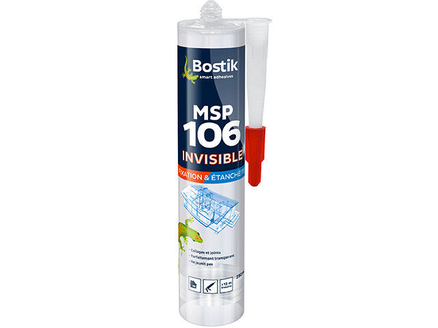 BOSTIK MASTIC/COLLE MSP 106 TRANSPARENT 290ML