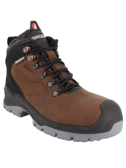 SINGER - S3 WR SRC. TIGE CUIR NUBUCK HYDROFUGE. CHAUSSANT LARGE - ABYSS