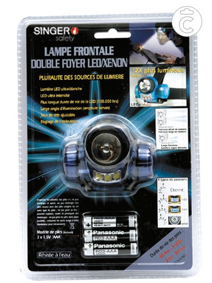 SINGER - LAMPE FRONTALE LED/XENON - LP330FB