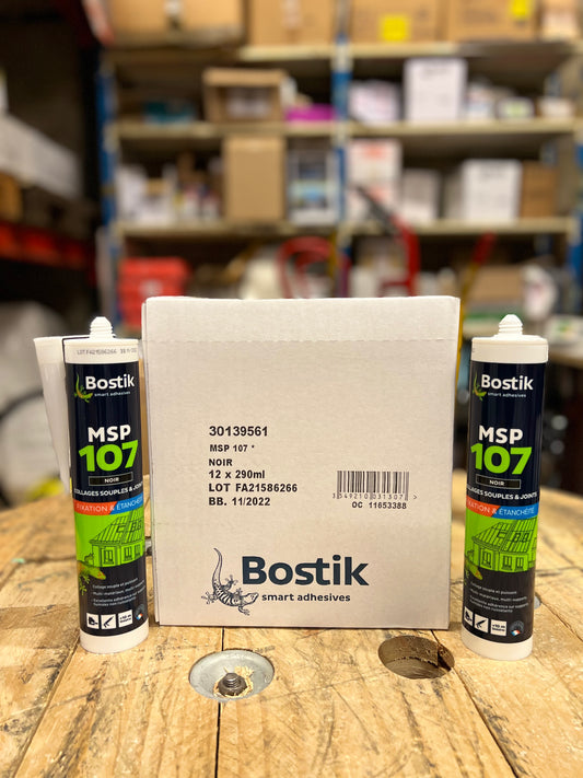 BOSTIK MASTIC/COLLE MSP 107 BLANC 290ML VENDU PAR 12