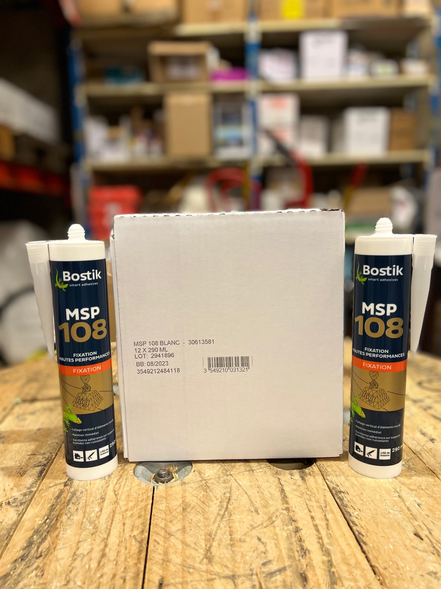 BOSTIK MASTIC/COLLE MSP 108 BLANC 290ML
