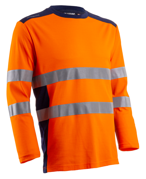 COVERGUARD - RIKKA T-shirt Manches longues Orange HV Marine taille 00L - 5RIK17000L