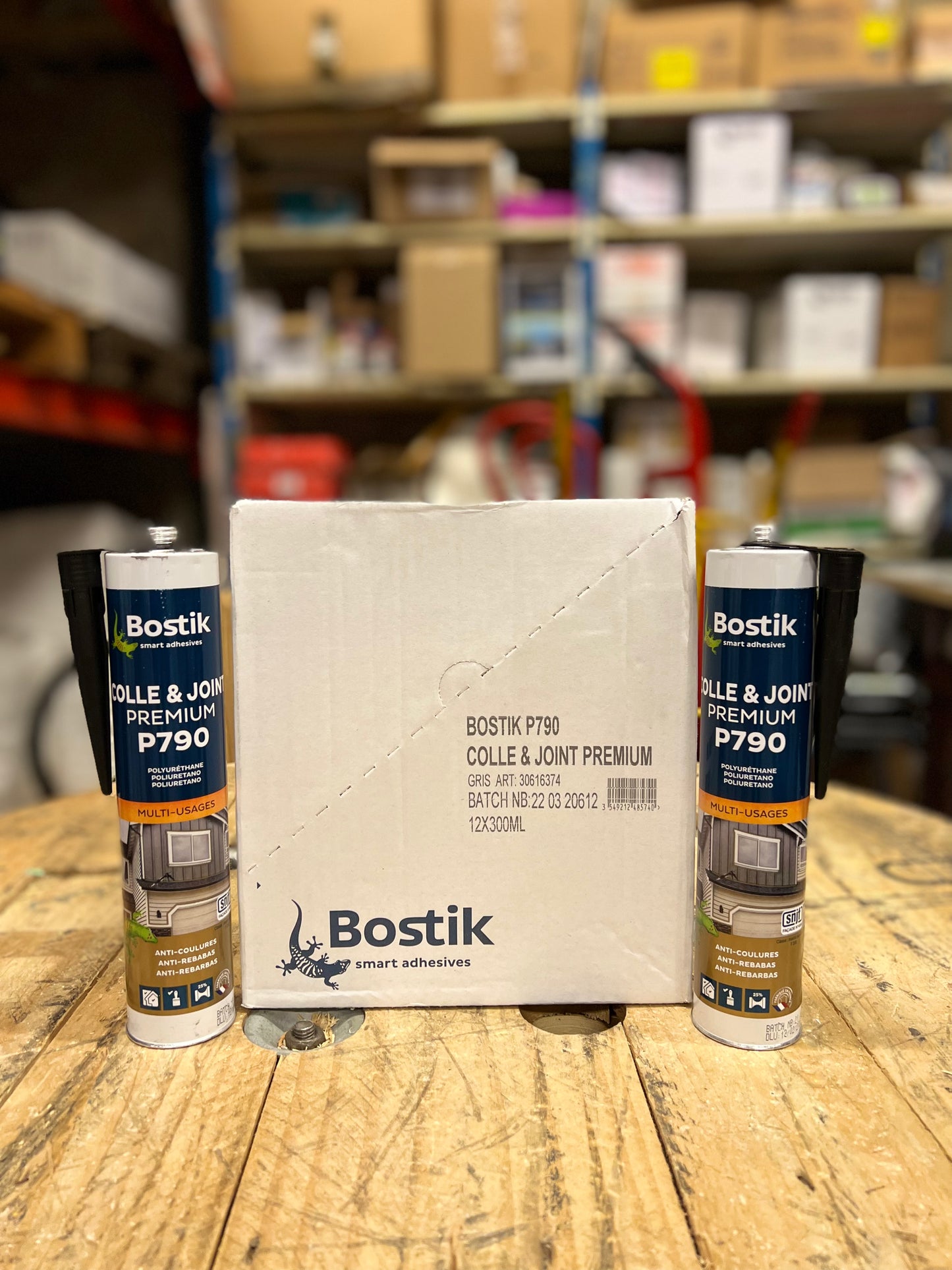 MASTIC BOSTIK P790 COLLE JOINT GRIS - 290 ml (x12)