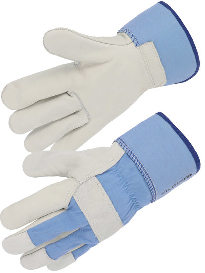 SINGER - GANT PAUME CUIR FLEUR BOVIN - 501N